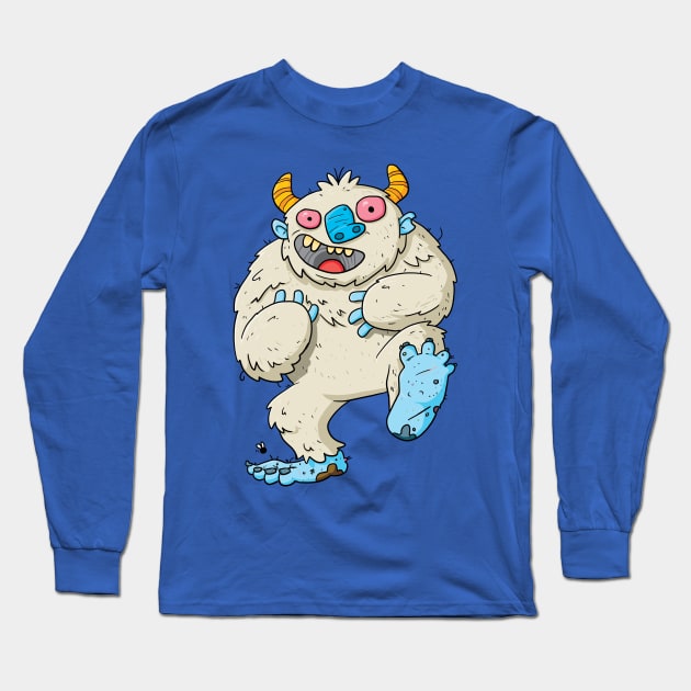 Stinky Foot Monster Long Sleeve T-Shirt by striffle